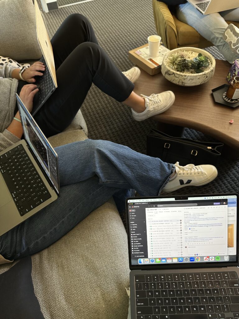 Image of women on their laptops.